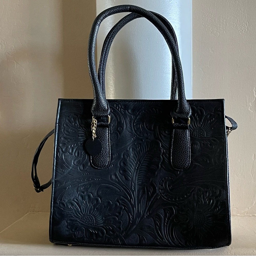 Beautiful Large LeatherTooled Bag